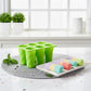 Silicone Popsicle Mold with Lid 6 Cavity Reusable Ice Pop Maker Tray