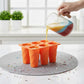 Silicone Popsicle Mold with Lid 6 Cavity Reusable Ice Pop Maker Tray