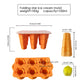 Silicone Popsicle Mold with Lid Reusable Ice Pop Maker Tray with 6 Cavities