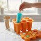 Silicone Popsicle Mold with Lid Reusable Ice Pop Maker Tray with 6 Cavities