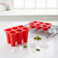 Silicone Popsicle Mold with Lid Reusable Ice Pop Maker Tray with 6 Cavities