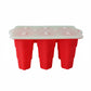 Silicone Popsicle Mold with Lid Reusable Ice Pop Maker Tray with 6 Cavities
