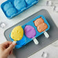 Silicone Animal Ice Mold Tray Cute Pig Duck Chick Shape Reusable Freezer Mold Set 2 Piece