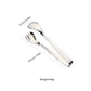 Stainless Steel Salad Tongs Mirror Finish Modern Serving Utensil Kitchen Tool