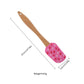 Silicone Spatula Set XO Heart Print Wooden Handle Heat Resistant Baking Mixing Kitchen Tools 3 Piece