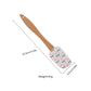 Silicone Spatula Set XO Heart Print Wooden Handle Heat Resistant Baking Mixing Kitchen Tools 3 Piece