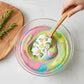 Silicone Spatula Set Butterfly Floral Print Wooden Handle Heat Resistant Baking Mixing Tools 2 Piece