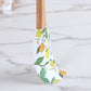 Silicone Spatula Set Butterfly Floral Print Wooden Handle Heat Resistant Baking Mixing Tools 2 Piece