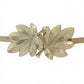 Slim Metal Leaf Accent Waist Belt Decorative Fashion Belt