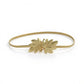 Slim Metal Leaf Accent Waist Belt Decorative Fashion Belt