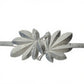 Slim Metal Leaf Accent Waist Belt Decorative Fashion Belt