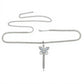 Rhinestone Butterfly Charm Waist Belt with Drop Chain Decorative Fashion Accessory