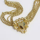 Multi Chain Heart Charm Waist Belt with Pearl Detail Decorative Fashion Accessory