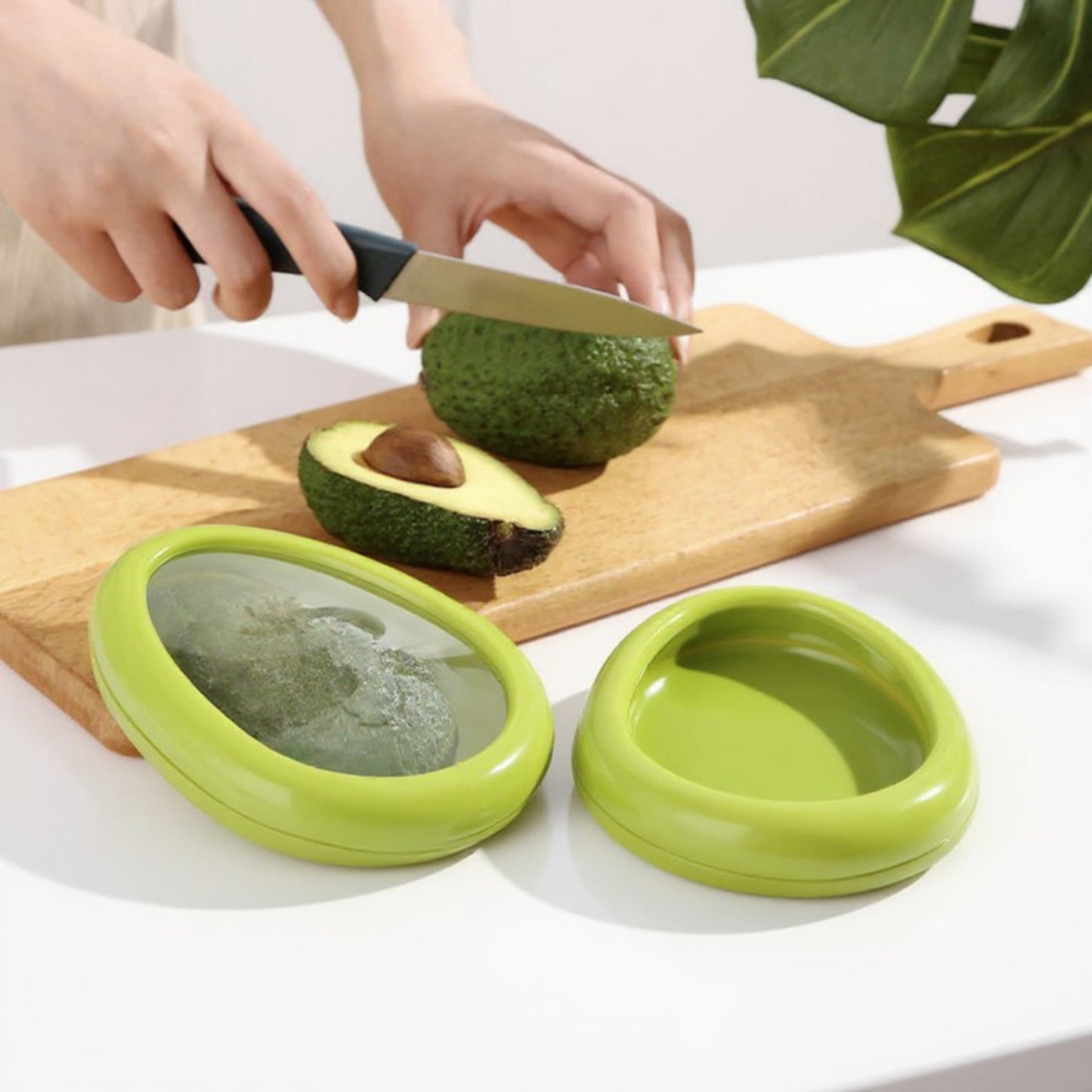 Reusable Food Storage Containers with Stretch Seal Lid for Produce 4 Piece Set