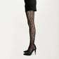Sheer Leopard Pattern Tights 3 Piece Set Lace Fishnet Style Pantyhose