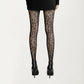 Sheer Leopard Pattern Tights 3 Piece Set Lace Fishnet Style Pantyhose
