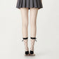Sheer Polka Dot Crew Socks 3 Piece Set with Bow Trim Lightweight Dress Socks
