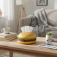 Hamburger Shaped Tissue Box Cover Soft Decorative Tabletop Holder