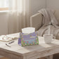 3-Piece Floral Decorative Tissue Box Cover with Painted Tulip Design