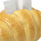 Croissant Decorative Tissue Box Cover with Textured Pastry Design