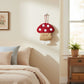 Mushroom Hanging Tissue Holder with Soft Textured Fabric Design