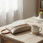 Soft Faux Leather Tissue Holder with Strap Handle and Snap Closure
