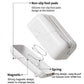 Modern Marble-Style Tissue Box Cover with Smooth Rounded Edges