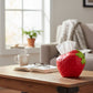 Strawberry-Shaped Decorative Tissue Holder with Textured Surface