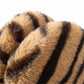 Tiger Print Plush Headphone Case for AirPods Max, Cute Furry Protective Cover with Soft Lining