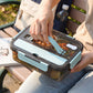 Bento Lunch Box Leakproof Food Container with Compartments Utensil Storage and Secure Lock Lid