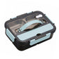 Bento Lunch Box Leakproof Food Container with Compartments Utensil Storage and Secure Lock Lid