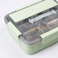 Bento Lunch Box Leakproof Food Container with Compartments Utensil Storage and Secure Lock Lid