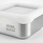 2 Pack Stainless Steel Food Storage Container 400ml Airtight Lid Compact Meal Prep Box