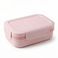 Bento Lunch Box Plastic Food Container with Compartments Leak Resistant Lid Meal Prep Storage