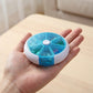 2 Pack Round Pill Organizer Travel Case with 7 Compartments Flip Lid Portable Medication Storage