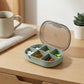 Travel Pill Organizer Case with Multi-Compartments Portable Medication Storage Flip Lid Design