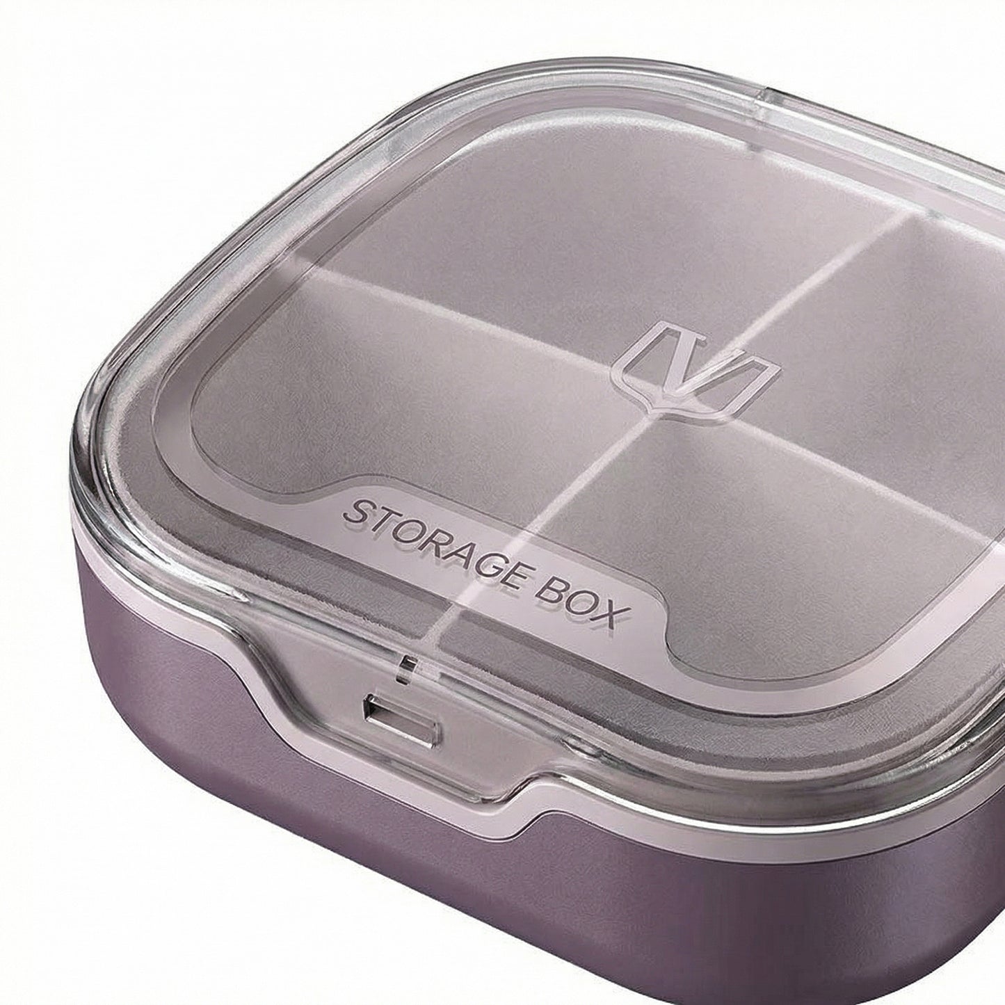 Travel Pill Organizer Case with Multi-Compartments Portable Medication Storage Flip Lid Design
