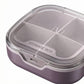 Travel Pill Organizer Case with Multi-Compartments Portable Medication Storage Flip Lid Design