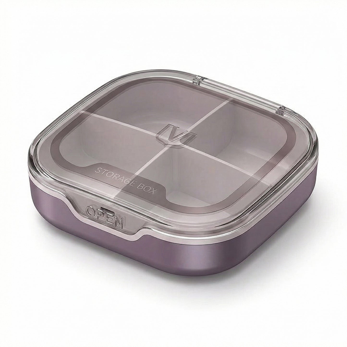 Travel Pill Organizer Case with Multi-Compartments Portable Medication Storage Flip Lid Design