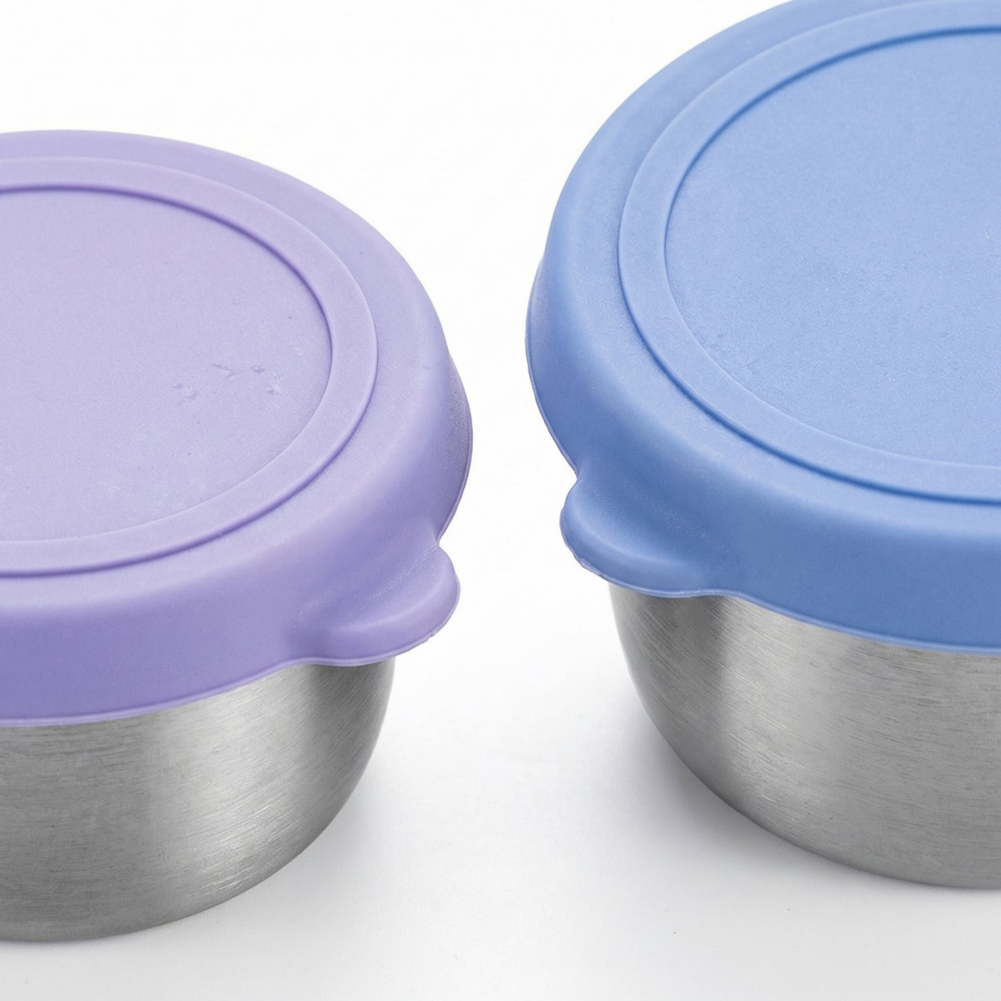 Food Storage Container Set with Stainless Steel Bowls and Silicone Lids Reusable Containers