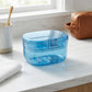 Retainer Case with Vent Drain Tray Portable Dental Storage Box for Aligners Dentures Mouth Guards