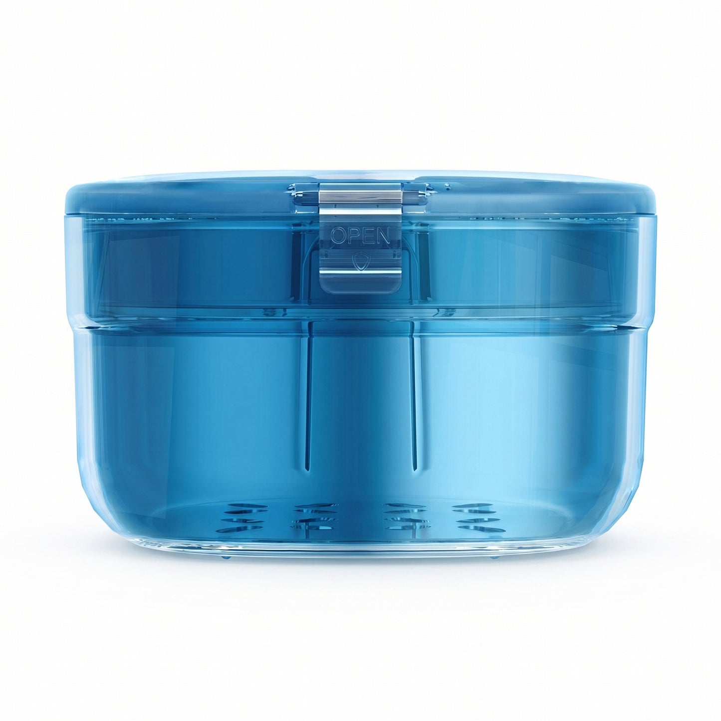 Retainer Case with Vent Drain Tray Portable Dental Storage Box for Aligners Dentures Mouth Guards