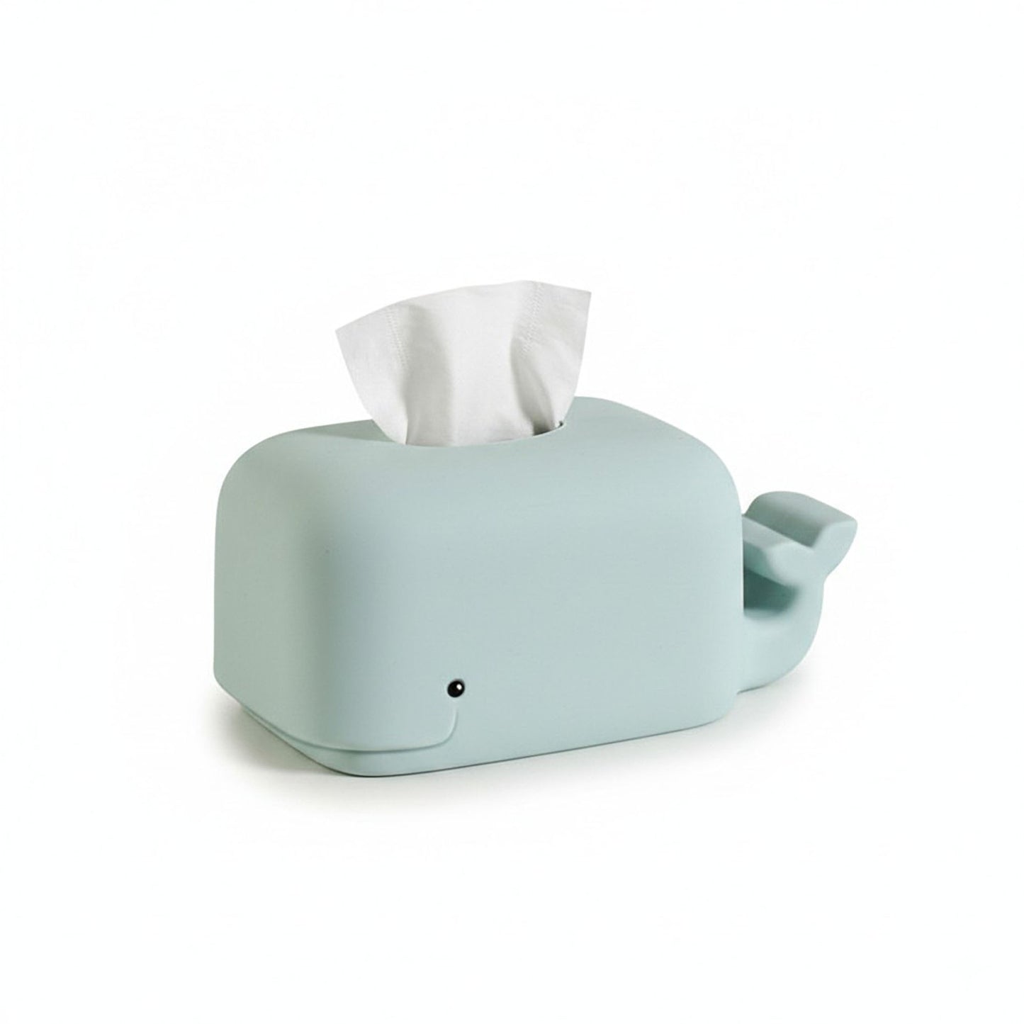 Whale Shape Tissue Box Cover Soft Decorative Tabletop Tissue Holder