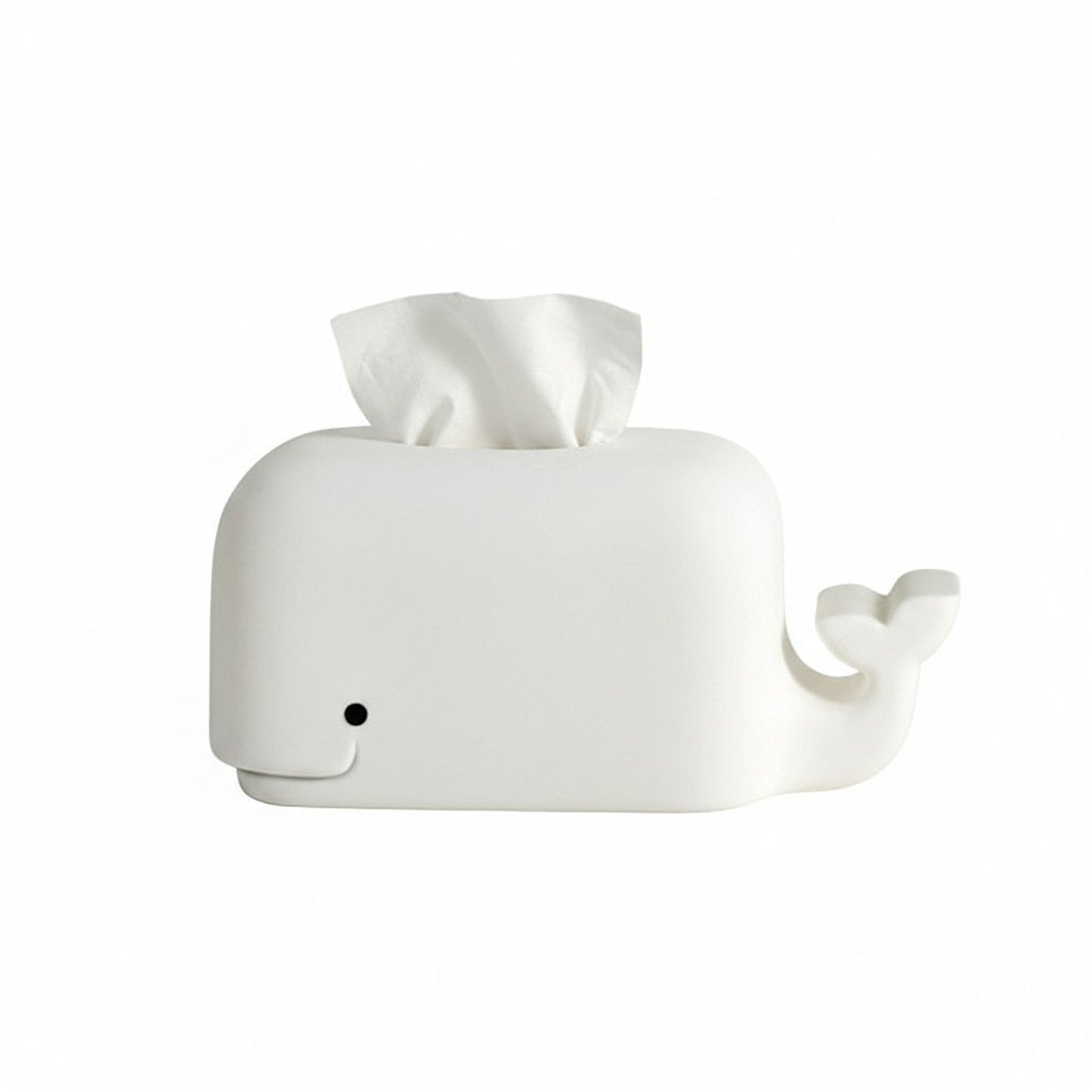 Whale Shape Tissue Box Cover Soft Decorative Tabletop Tissue Holder