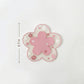 2-PC Cherry Blossom Flower Shaped Decorative Coaster Mat