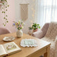 2-PC Lace Trim Square Fabric Cup Coaster with Soft Padded Center and Embroidered Detail