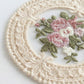4-PC Round Lace Embroidered Coaster Floral Decorative Table Protector