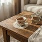 4-PC Round Lace Embroidered Coaster Floral Decorative Table Protector