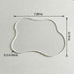 2-PC Clear Wavy Edge Coaster Transparent Drink Table Protector