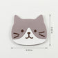 4-PC Cat Face Coaster Cute Non Slip Drink Table Protector
